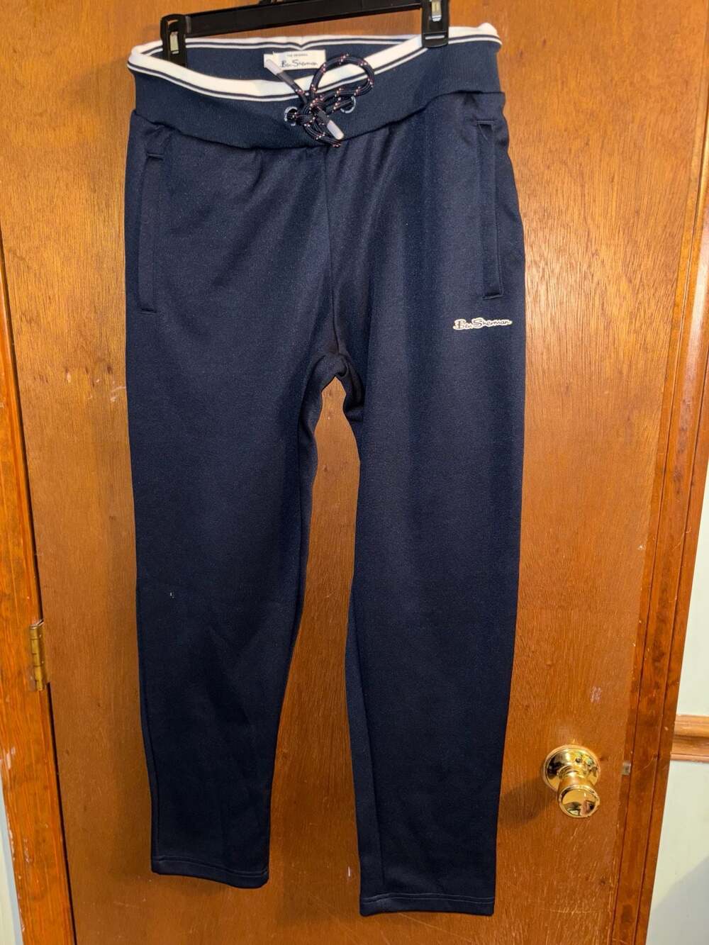 Ben Sherman Men's Navy Blue Athletic Track Pants Joggers Size M